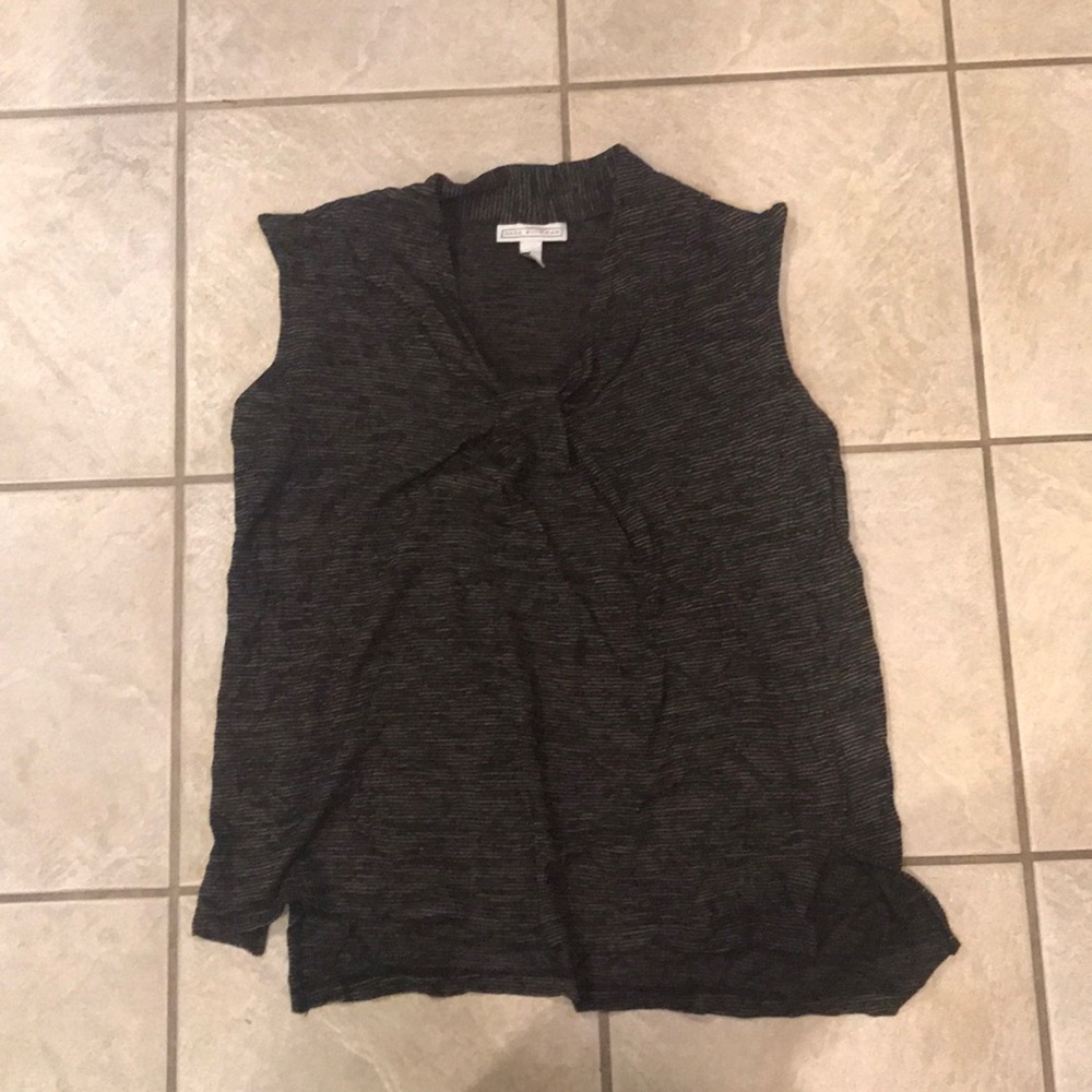 Grey and Black elegant shirt with knot